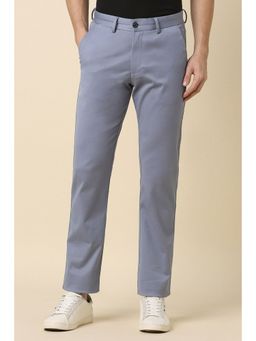 Allen Solly - Men Grey Regular Fit Solid Casual Trousers