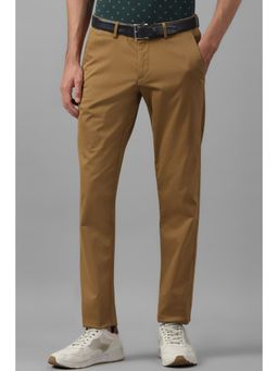 Allen Solly - Men Khaki Slim Fit Solid Casual Trousers