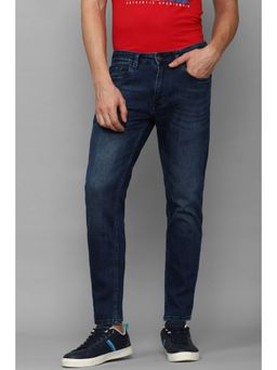 Louis Philippe - Men Navy Blue Dark Smart Fit Jeans