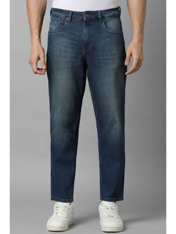 Louis Philippe - Men Navy Blue Mid Slim Fit Jeans
