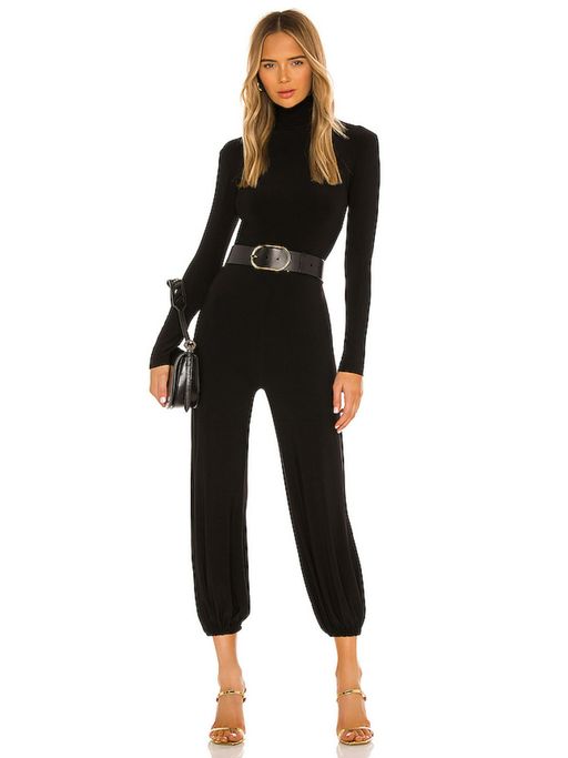 Nykaa Fashion Norma Kamali Turtleneck Jog Jumpsuit Norma Kamali
