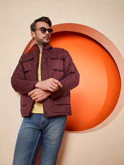 Club York - Wine Solid Jacket
