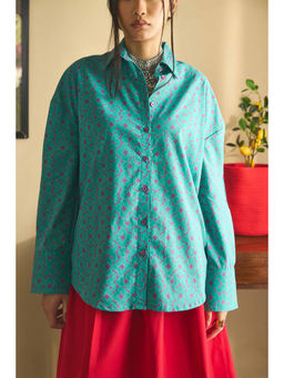 Prakriti Jaipur - Blue Oversized Shirt