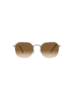 Ray-Ban - Gunmetal Sunglasses (0RB3694-Irregular-Gunmetal Frame-Brown Lens-56: 53 mm)