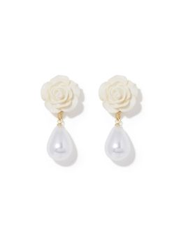 Forever New - Fellie Flower Pearl Earring