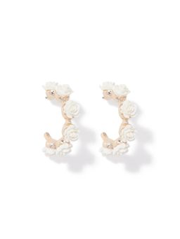 Forever New - Scout Flower Hoop Earring