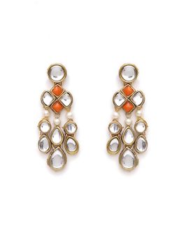 BeAbhika - Droopy Kundan Earrings