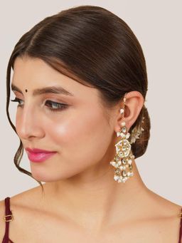 BeAbhika - White Bliss Kanauti Earrings
