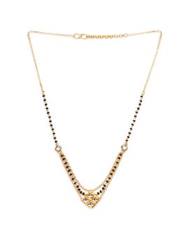 BeAbhika - White Quad Kundan Mangalsutra