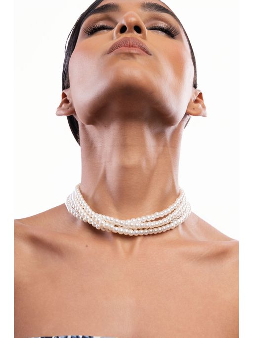 Curio Cottage Pearly Diana Choker Necklace