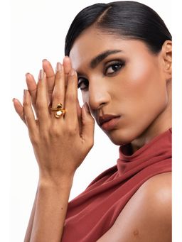 Curio Cottage - Nova Geometric Cuff Ring