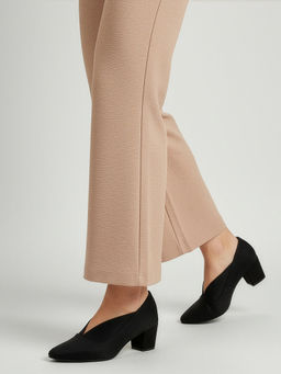 CHINRAAG - Women's Pointed Toe Block Heel Pumps