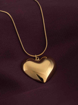 Palmonas - 18K Gold Plated Heart Pendent Gold Chain Necklace Waterproof And Anti-Tarnish