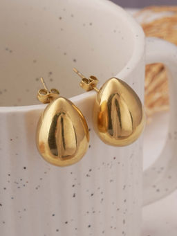 Palmonas - Bold Drop Stud Earrings For Womens - Waterproof And Anti-Tarnish