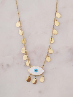 Palmonas - Mystic Eye Drizzle Necklace For Womens - Waterproof And Anti-Tarnish