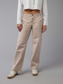 American Eagle - Women Pink Stretch Stovepipe Khaki Pant