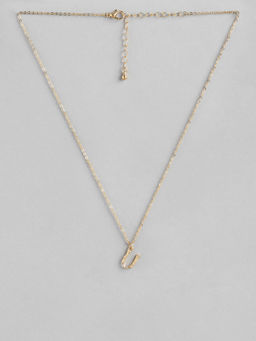 Twenty Dresses by Nykaa Fashion - Rhythms Of Alphabet U Necklace