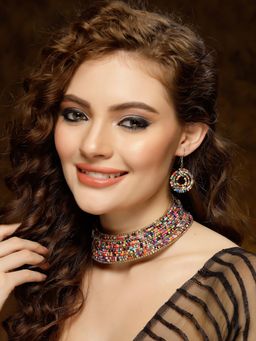 Moedbuille - Beads Work Afghan Tribal Design Contemporary Bohemian Layered Jewellery Set