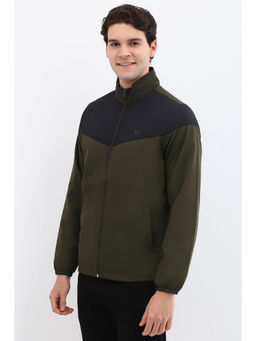 Allen Solly - Men Olive Full Sleeves Casual Jacket