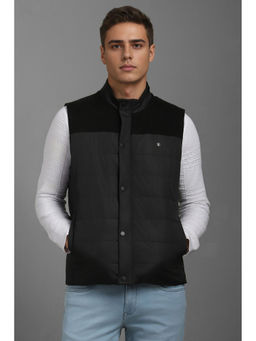 Louis Philippe - Men Casual Black Print Jackets