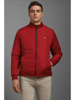 Louis Philippe - Men Casual Red Solid Jackets
