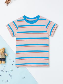 max - Boys Multi-Colour Pure Cotton Half Sleeves T-shirt