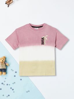 max - Boys Purple Pure Cotton Half Sleeves T-shirt