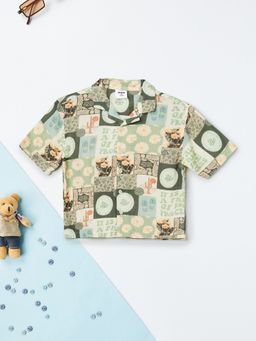 max - Boys Multi-Colour Pure Cotton Half Sleeves Shirt
