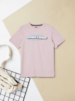 max - Boys Pink Pure Cotton Half Sleeves T-shirt