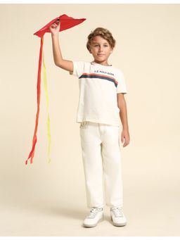 U.S. POLO ASSN. - Boys White Cotton Jeans