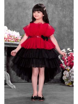 Lagorii - Red Net Embellished Dress