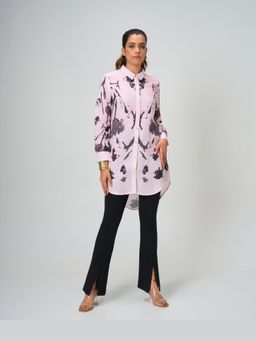 HONEY&ME - The Rorschach Pink Printed Long Tunic
