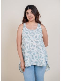 The Indian Ethnic Co. - Aelin White Short Top