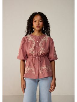 Calling June - Vivia Mauve Top