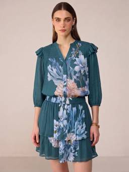 Calling June - Camille Teal Top