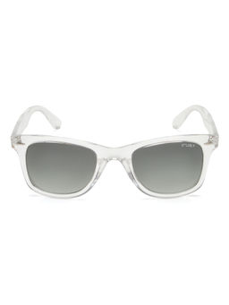 IRUS - Men UV Protected Full Rim White Frame Grey Lens Sunglasses - IRS1130C7PSG (51)