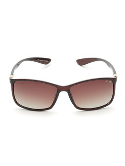 IRUS - Men UV Protected Full Rim Brown Frame Brown Lens Sunglasses - IRS1164C2PSG (58)