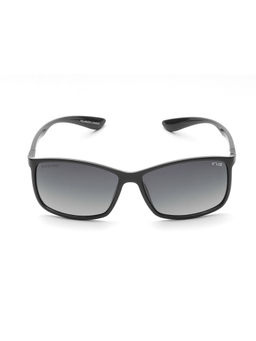 IRUS - Men UV Protected Full Rim Black Frame Black Lens Sunglasses - IRS1164C4PSG (58)