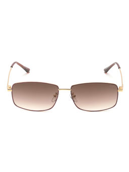 IRUS - Men UV Protected Full Rim Brown Frame Brown Lens Sunglasses - IRS1204C2SG (60)