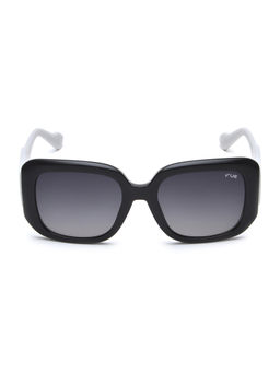IRUS - Women UV Protected Full Rim Black Frame Grey Lens Sunglasses - IRS1240C1SG (53)