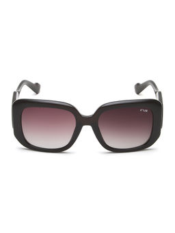 IRUS - Women UV Protected Full Rim Black Frame Brown Lens Sunglasses - IRS1240C2SG (53)
