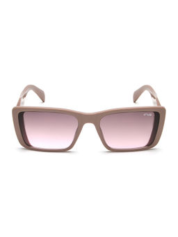 IRUS - Women UV Protected Full Rim Beige Frame Pink Lens Sunglasses - IRS1246C4SG (57)