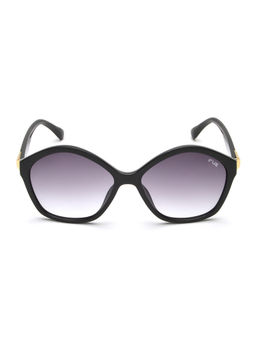 IRUS - Women UV Protected Full Rim Black Frame Grey Lens Sunglasses - IRS1250C1SG (56)