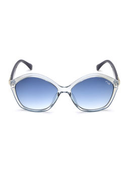 IRUS - Women UV Protected Full Rim Blue Frame Blue Lens Sunglasses - IRS1250C4SG (56)