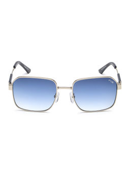IRUS - Men UV Protected Full Rim Silver Frame Brown Lens Sunglasses - IRS1258C4SG (56)