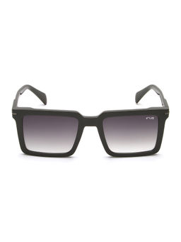 IRUS - Men UV Protected Full Rim Black Frame Black Lens Sunglasses - IRS1263C4SG (52)