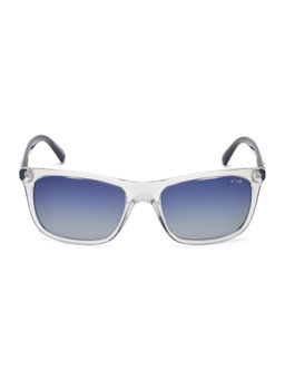 IRUS - Men UV Protected Full Rim White Frame Blue Lens Sunglasses - IRS1265C6PSG (55)