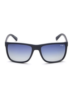 IRUS - Men UV Protected Full Rim Navy Blue Frame Blue Lens Sunglasses - IRS1266C3PSG (56)