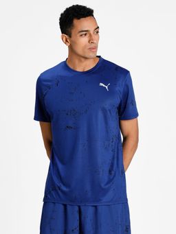 Puma - Printed Running Men Blue T-Shirt