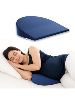 GADDA CO - Navy Blue Memory Foam Maternity Wedge Pillow